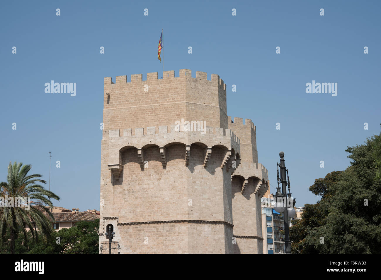 Torres de Serranos, Valencia, Spain Stock Photo - Alamy