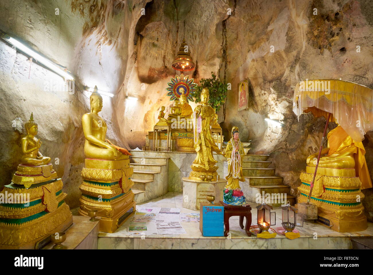 Thailand - Khao Yoi Buddhist Cave Temple Stock Photo