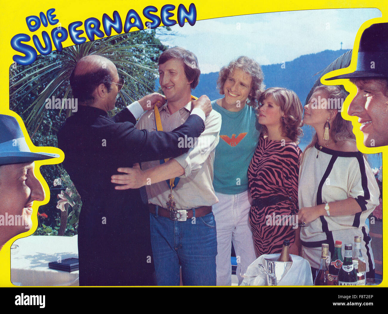 Die Supernasen, Deutschland 1983, Regie: Dieter Pröttel, Darsteller: Mike Krüger, Thomas Gottschalk, Susann B. Winter, Andrea L'Arronge Stock Photo