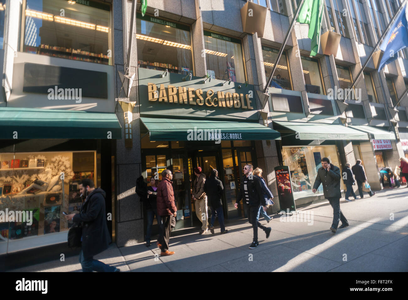 A Barnes Noble Bookstore In Midtown Manhattan In New York Is