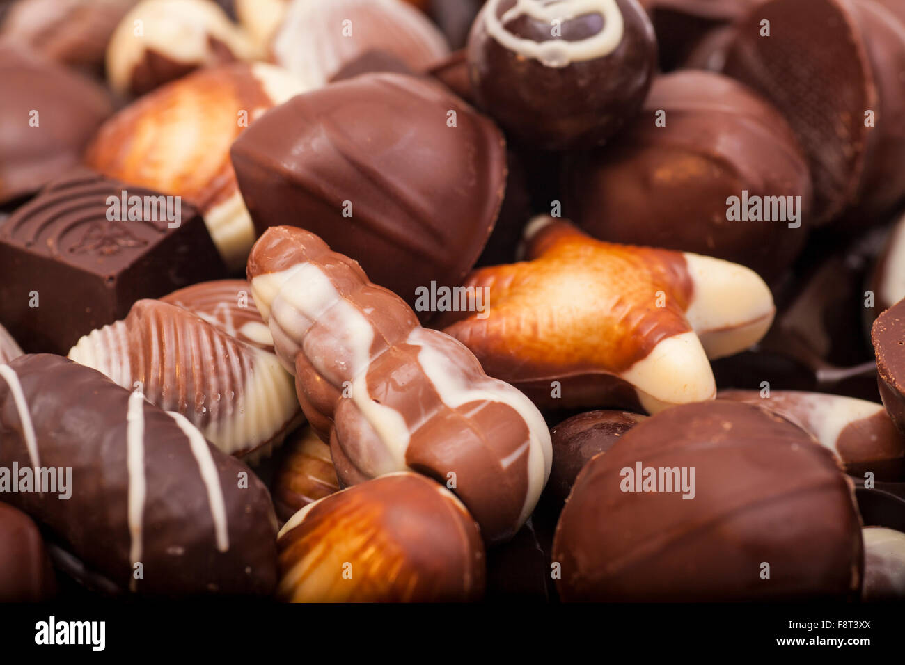 An assortment chocolates Stock Photo Alamy
