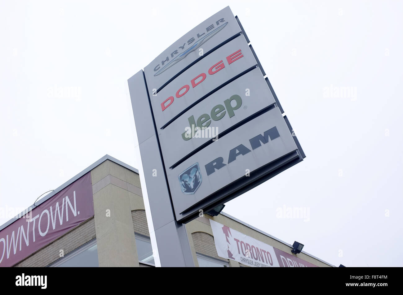 An American car dealership sign in Toronto Stock Photo Alamy