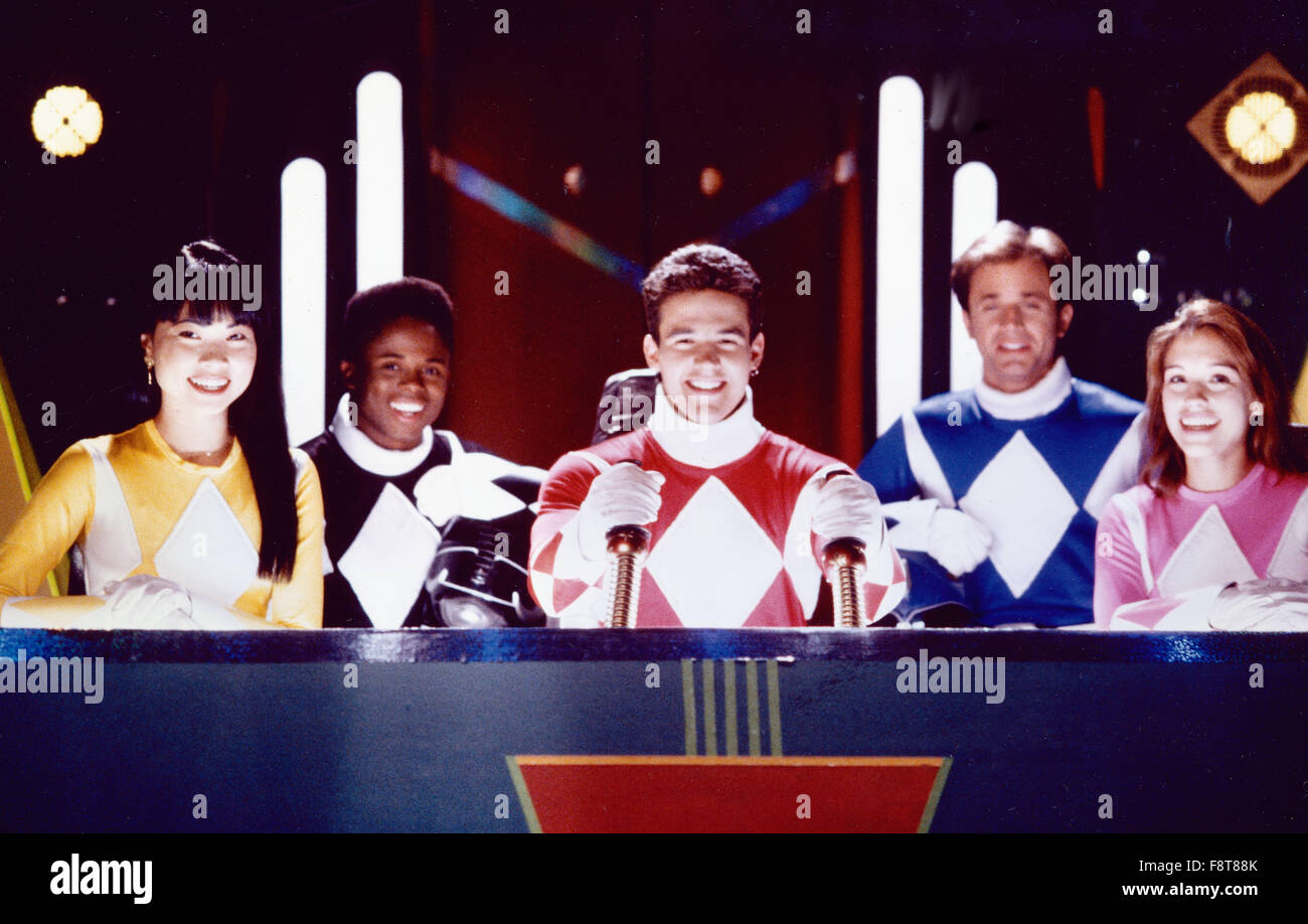 Mighty Morphin Power Rangers, Actionserie, USA 1993-1996, Darsteller: Walter Jones, Amy Jo Johnson, Austin St. John, Thuy Trang, David Yost. Stock Photo