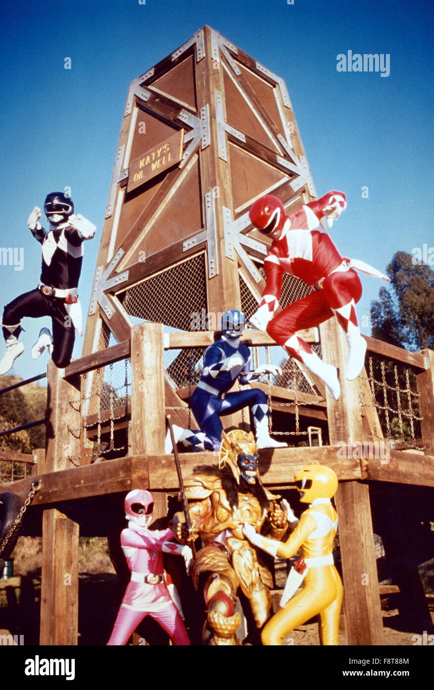 Mighty Morphin Power Rangers, Actionserie, USA 1993-1996, Darsteller: Walter Jones, Amy Jo Johnson, Austin St. John, Thuy Trang, David Yost. Stock Photo