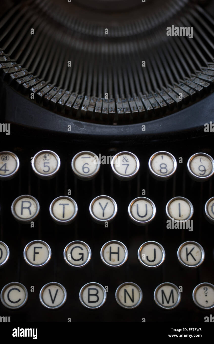 Old typewriter keys Stock Photo Alamy