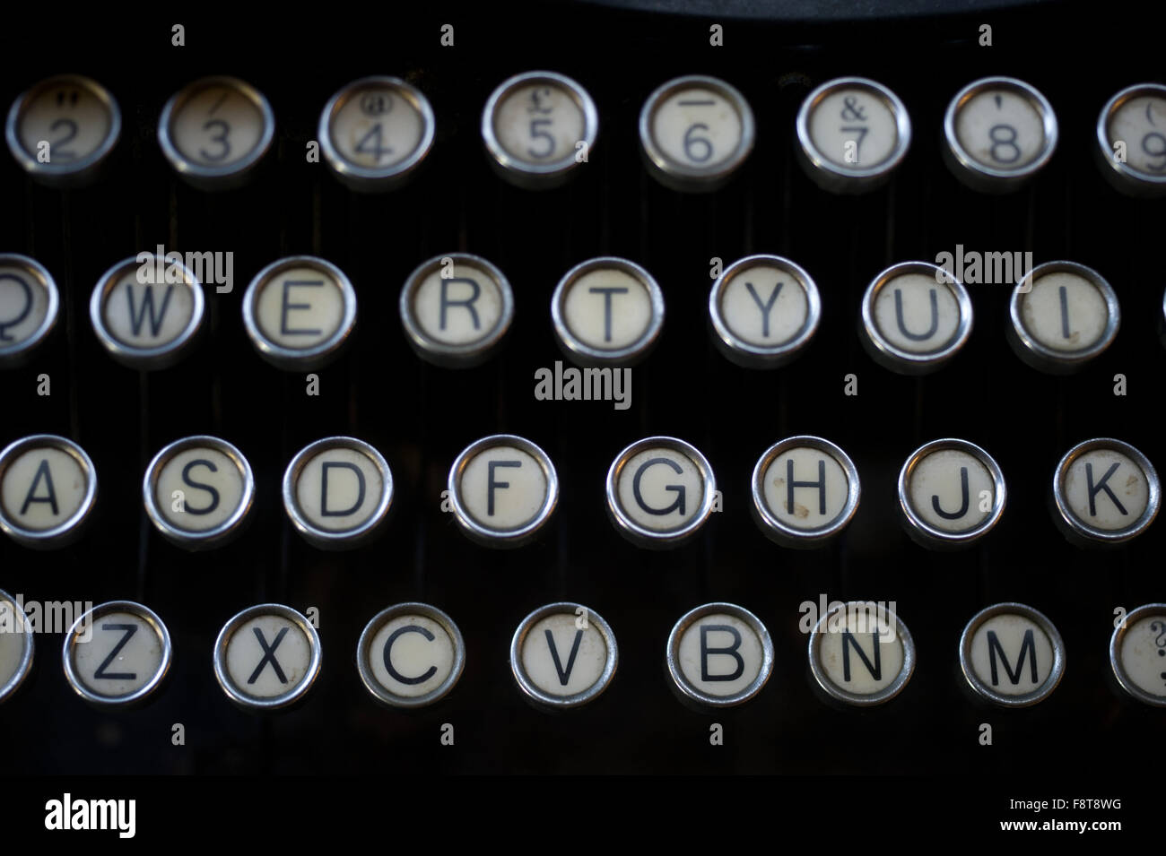 Old typewriter keys Stock Photo Alamy