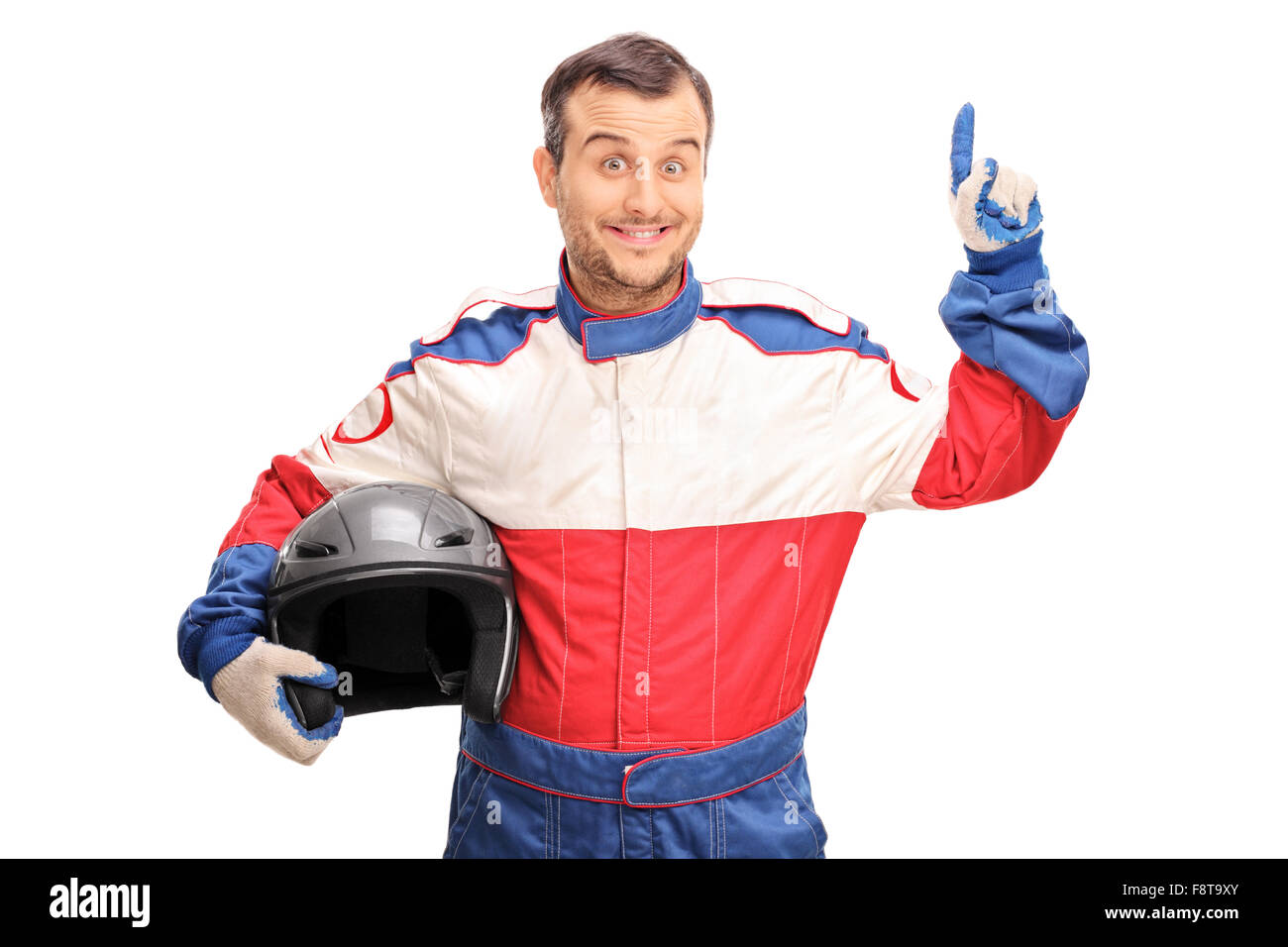 Race car driver holding helmet hi-res stock photography and images - Alamy