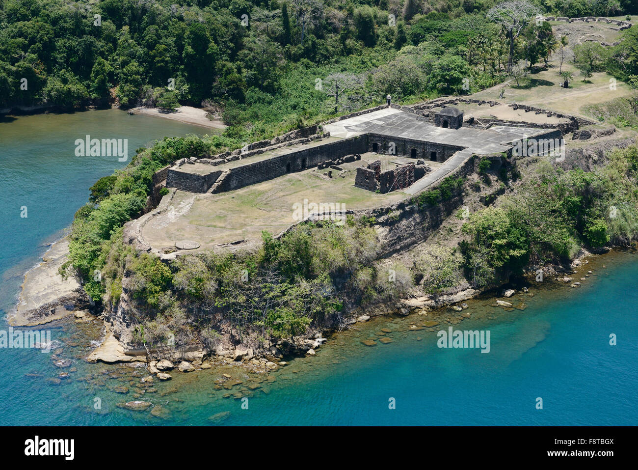 Aerial view of Fort Sherman at Toro Point, Panama Canal, Panama Stock Photo Alamy