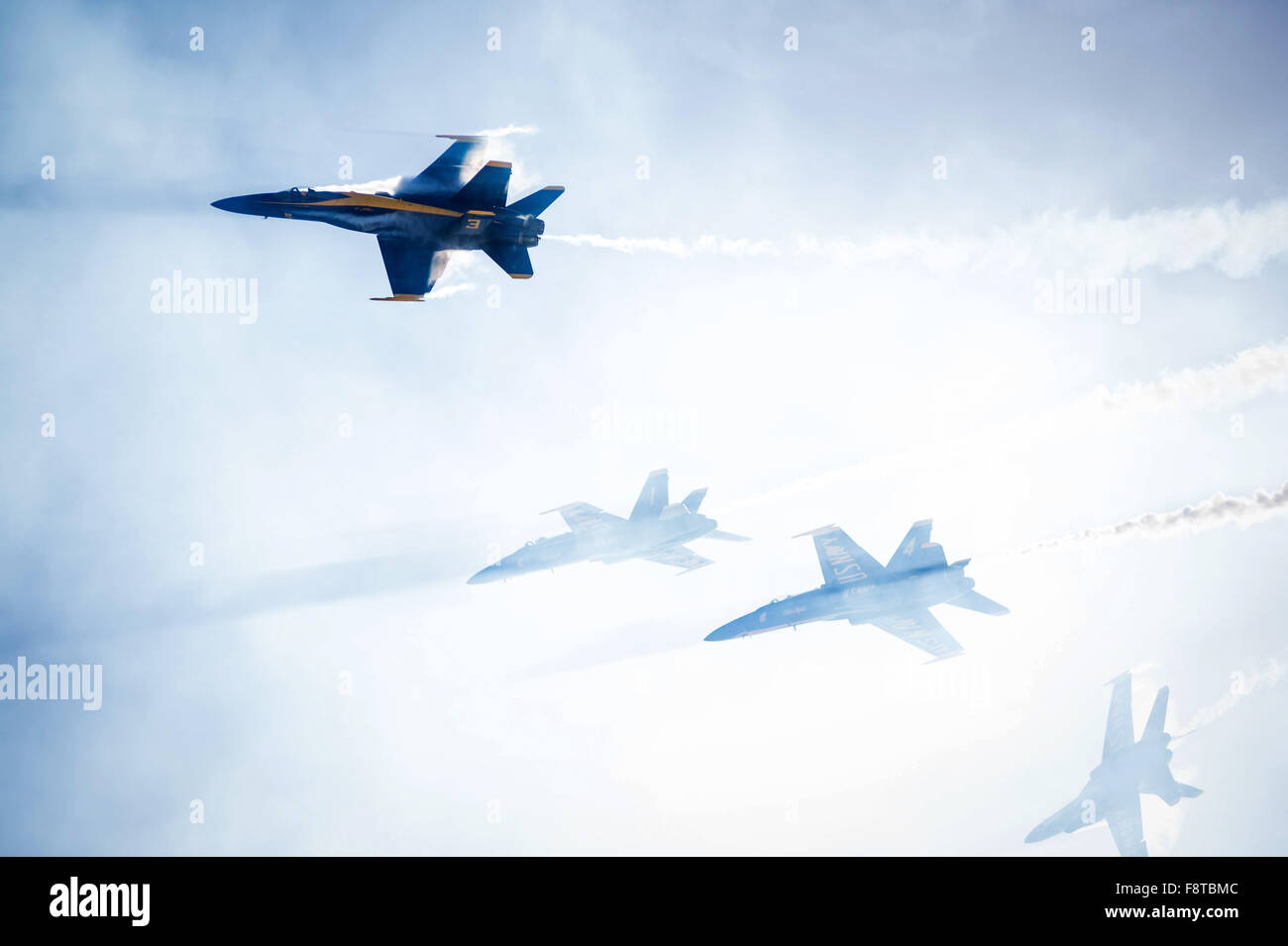U.S. Navy flight demonstration squadron, the Blue Angels Stock Photo