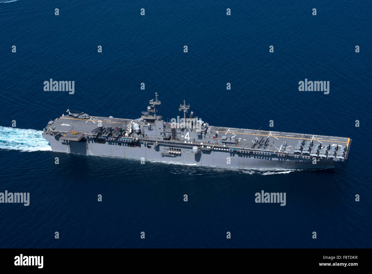 Amphibious assault ship USS Boxer Stock Photo