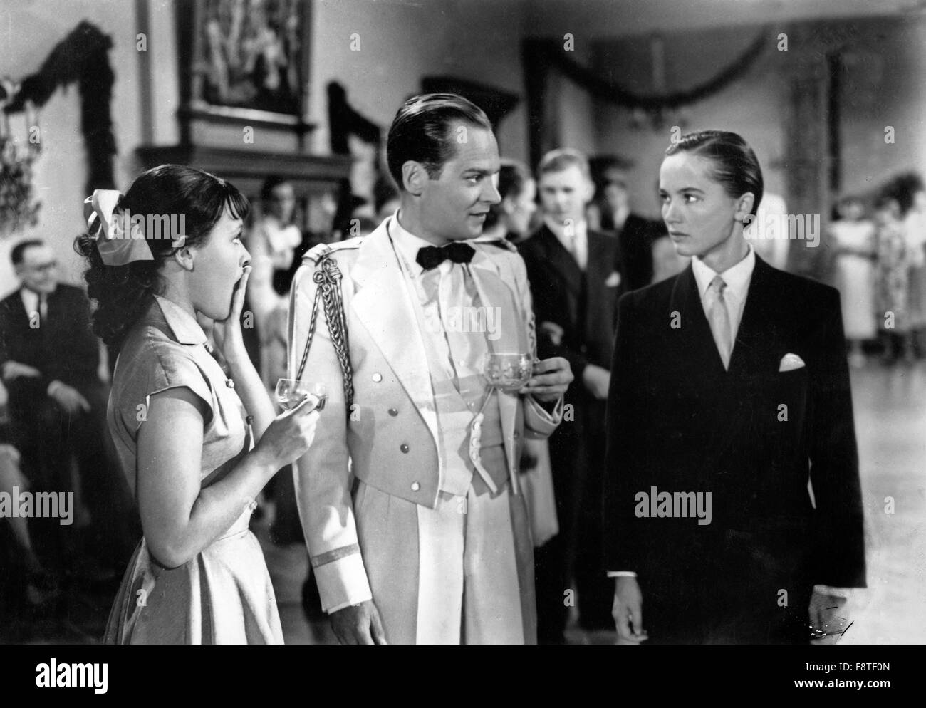 Fritz und Friederike, Deutschland 1952, Regie: Geza von Bolvary, Darsteller: Albert LIeven, Liselotte Pulver Stock Photo