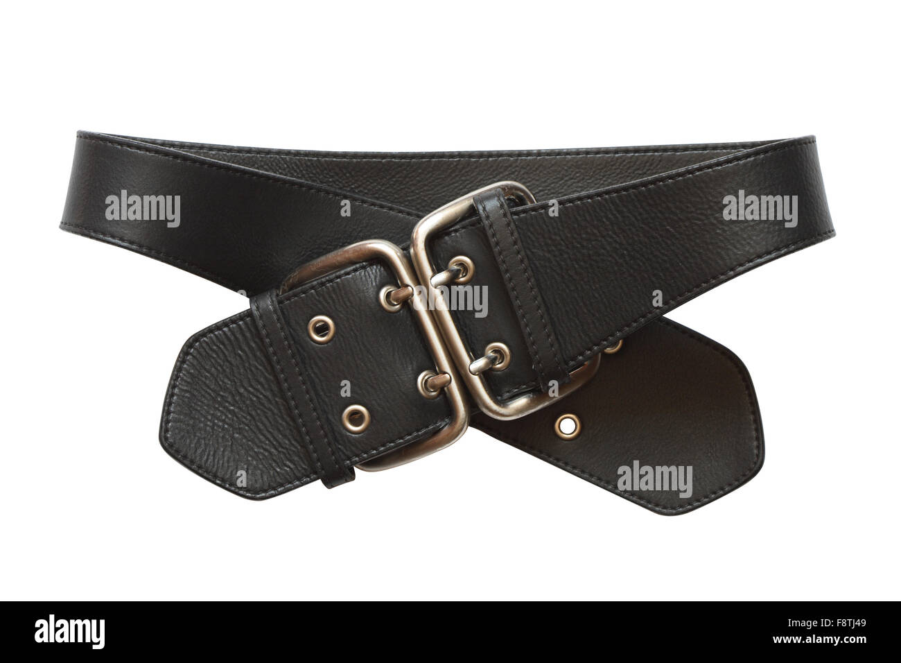 Black Leather Belt Stock Photo Alamy