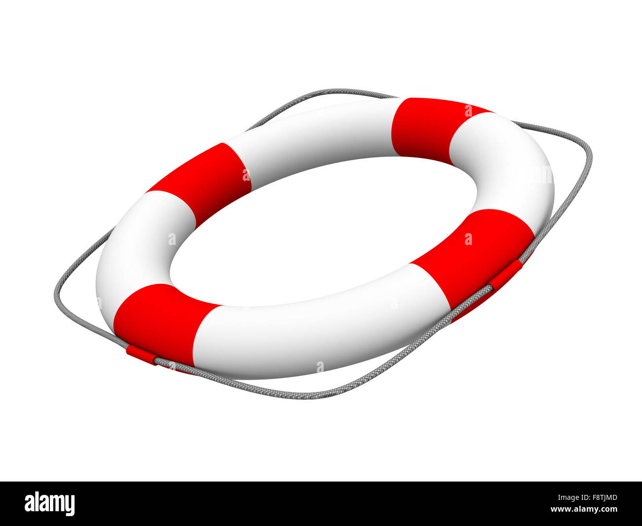 Lifebuoy on a white background. Isolated 3D image Stock Photo - Alamy