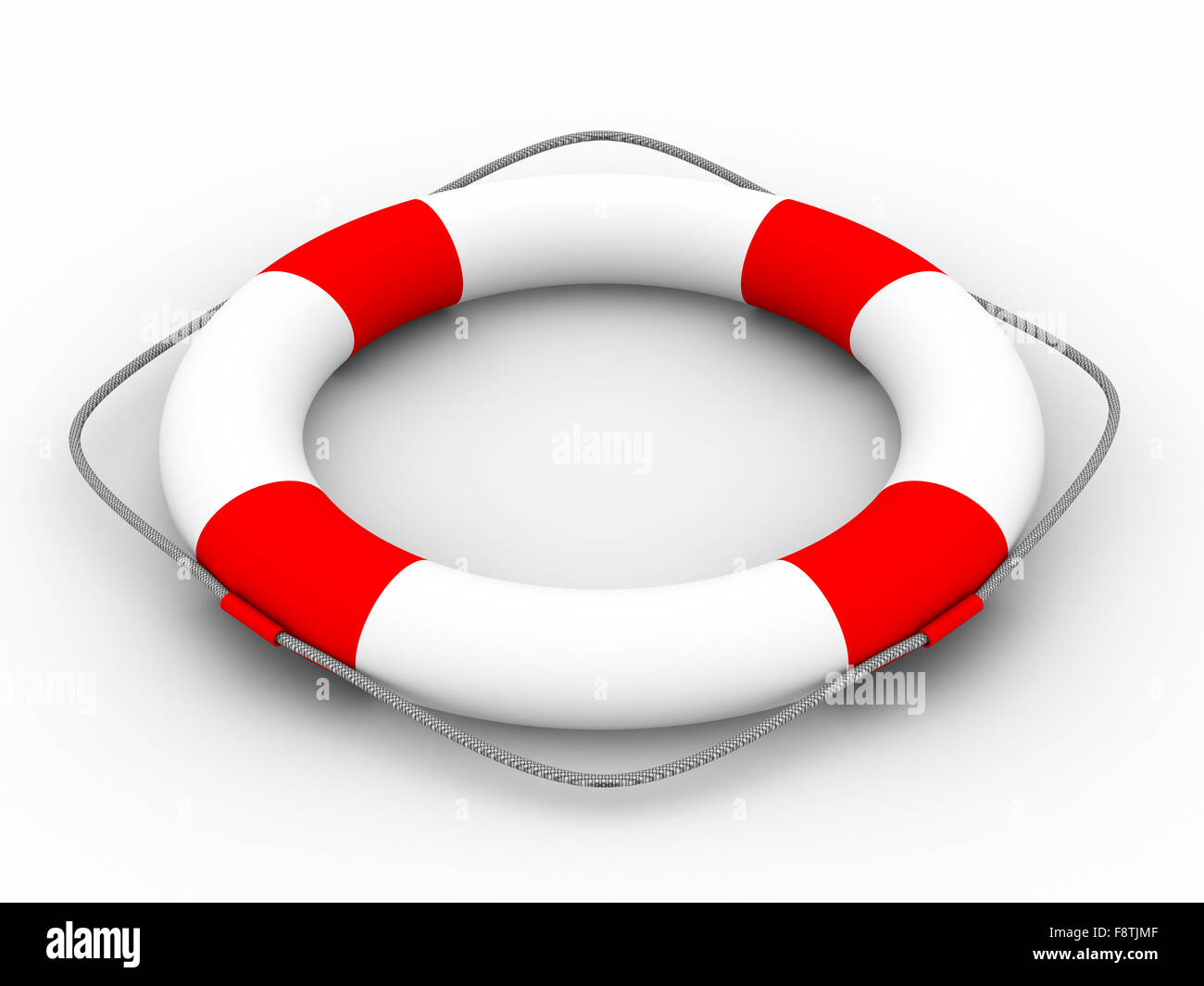 Lifebuoy on a white background. Isolated 3D image Stock Photo - Alamy