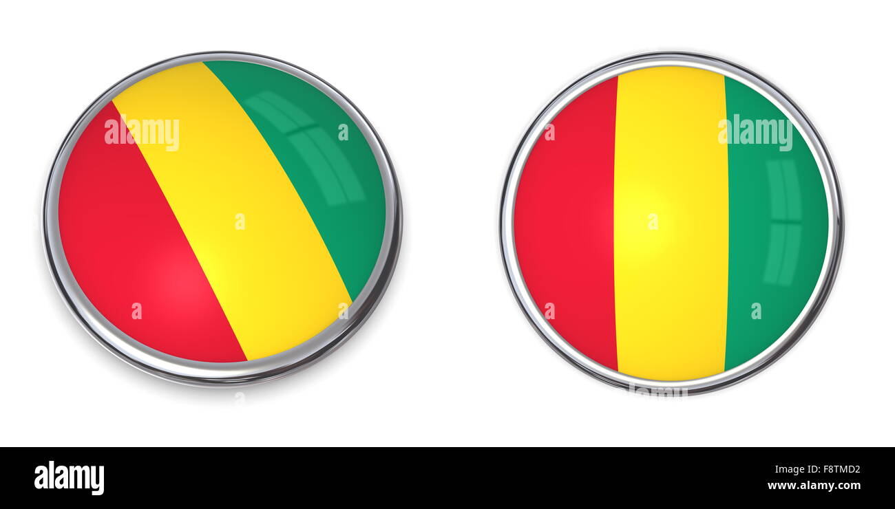 Banner Button Guinea Stock Photo - Alamy
