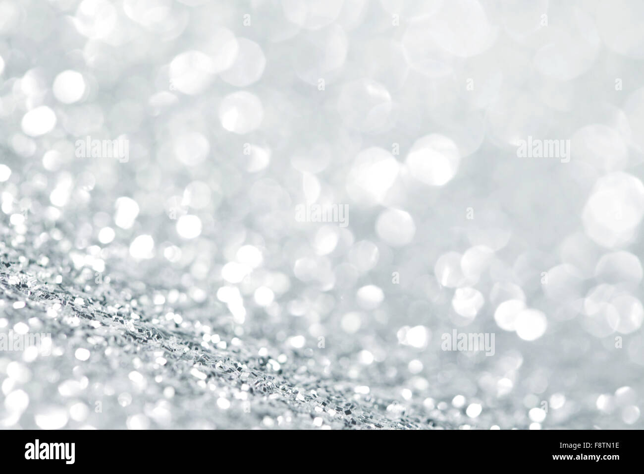 Silver glitter background light bokeh hi-res stock photography and ...
