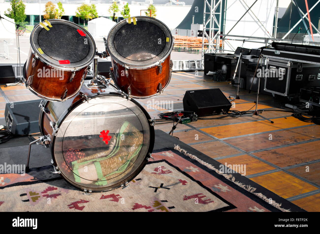 Drums in concert Stock Photo Alamy