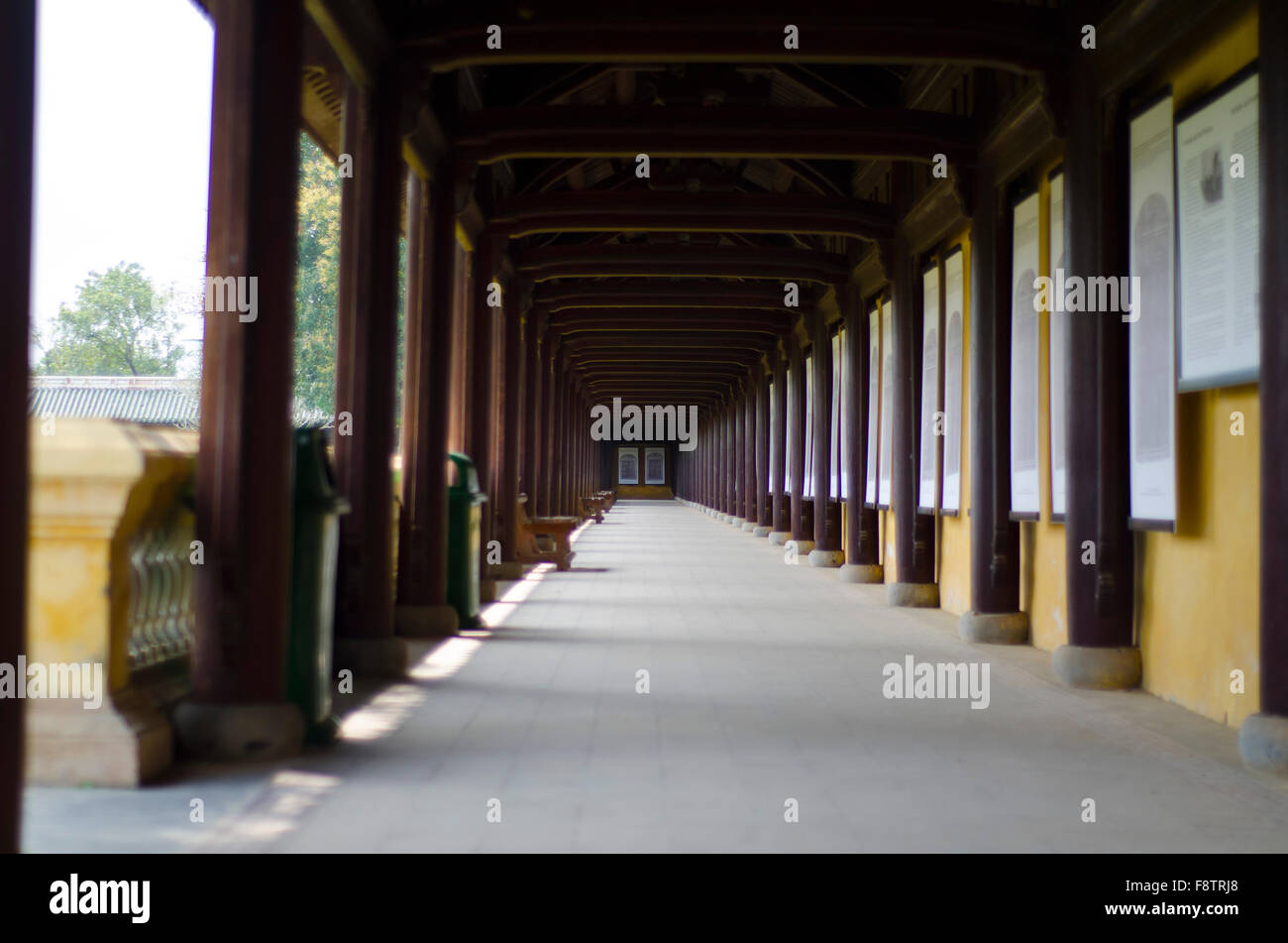 Travel Hue Vietnam citadel ancient city ruins statue asia temple budha magazine tourist destination Stock Photo