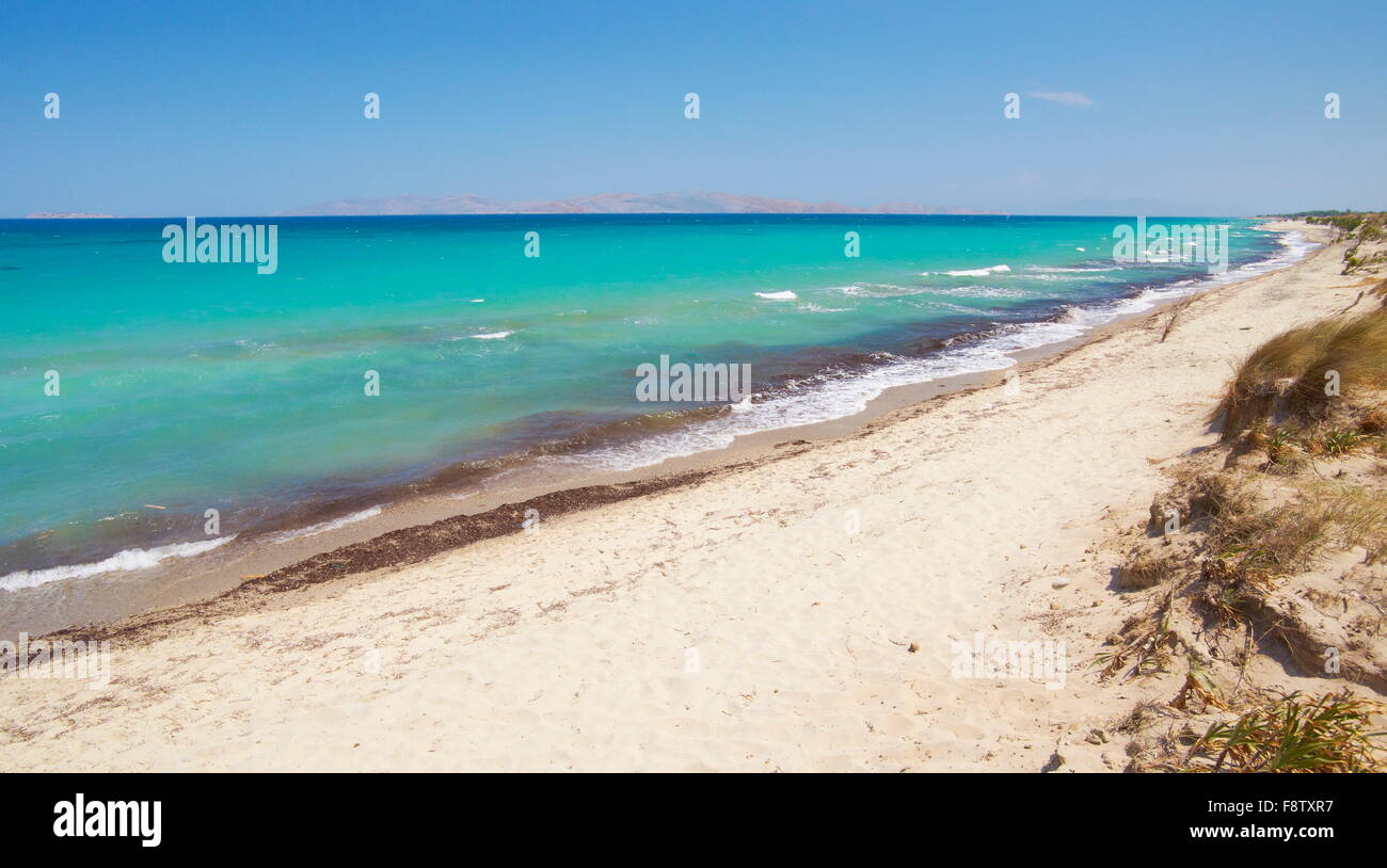Kos - Dodecanese Islands, Greece, the beach in Marmari village Stock Photo