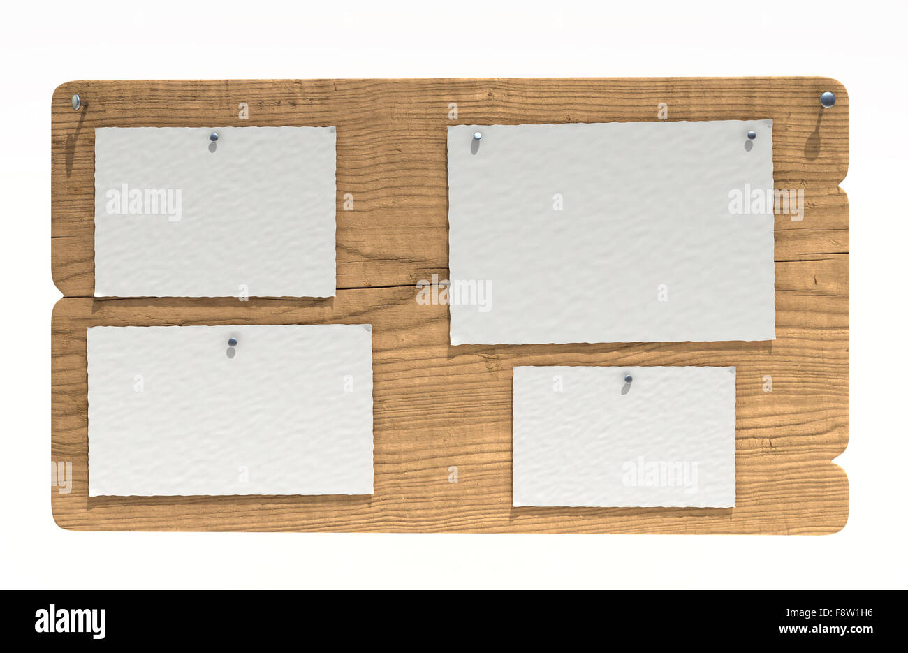 wooden notice board Stock Photo Alamy