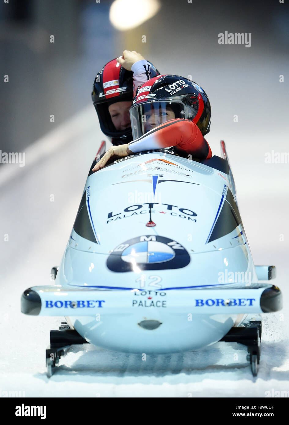Koenigssee, Germany. 11th Dec, 2015. Austrian bobsleigh racers ...