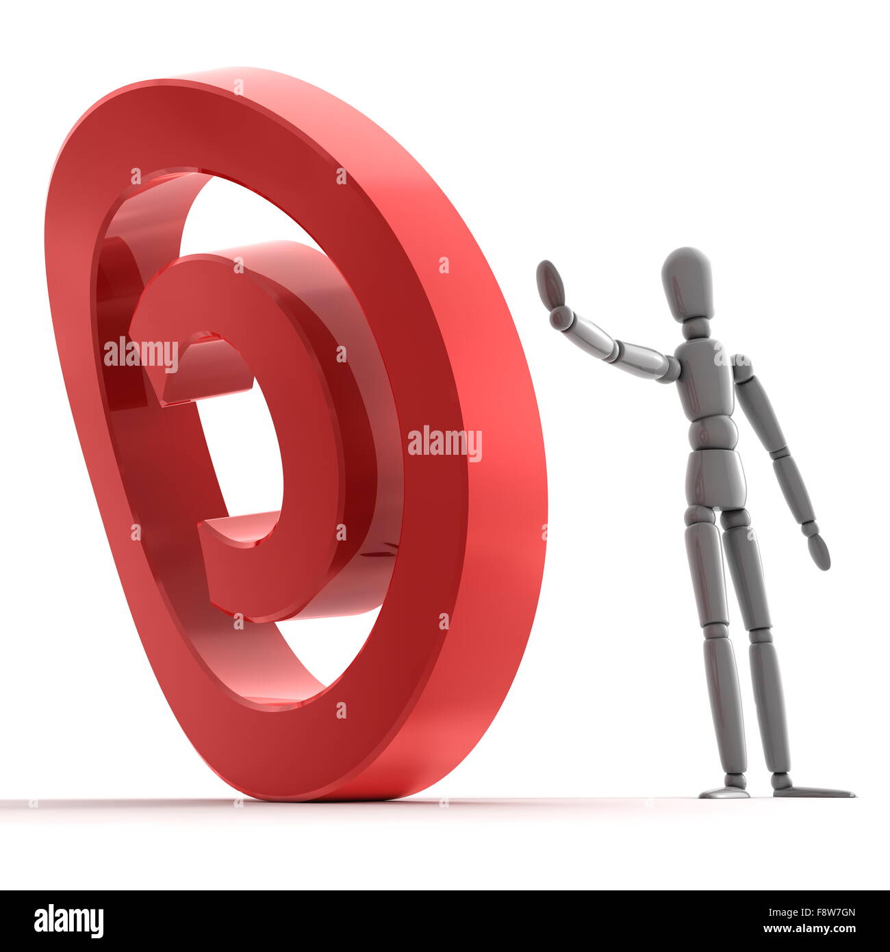 Stopping Shiny Red Copyright Sign Stock Photo - Alamy