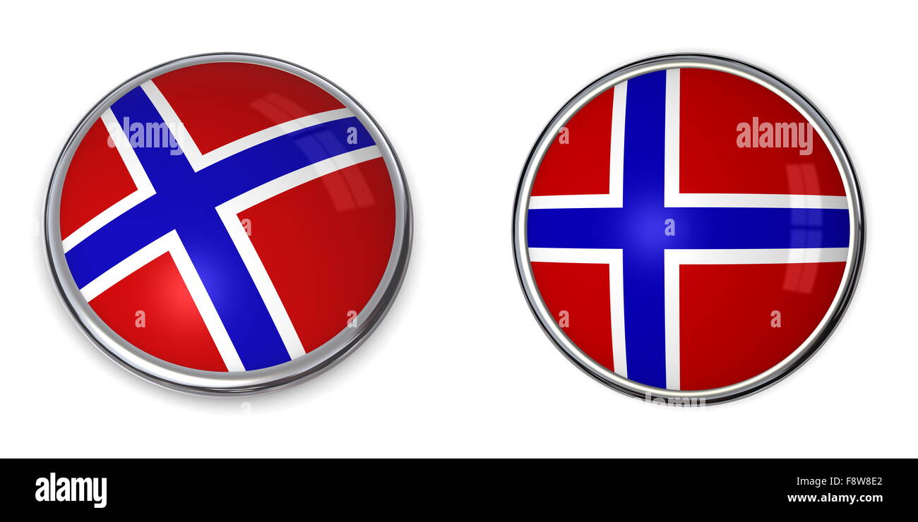 Banner Button Norway Stock Photo