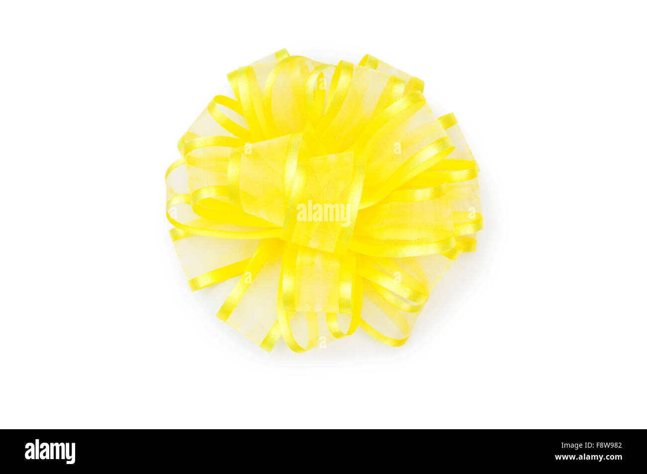 Ribbon bow isolated on the white background Stock Photo - Alamy