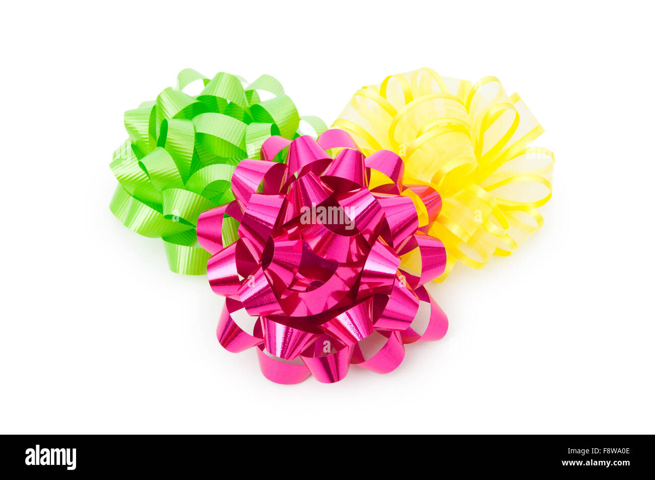 Ribbon bow isolated on the white background Stock Photo - Alamy