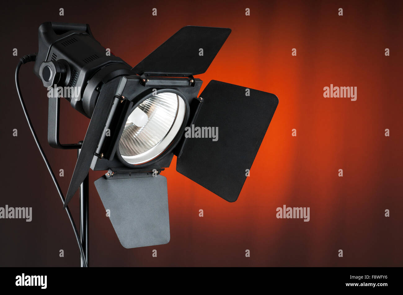 Projector lights wtih space for your text Stock Photo - Alamy