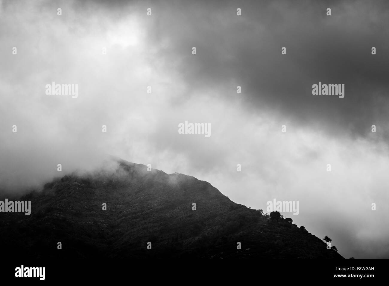 Fog in tuscany Black and White Stock Photos & Images - Alamy