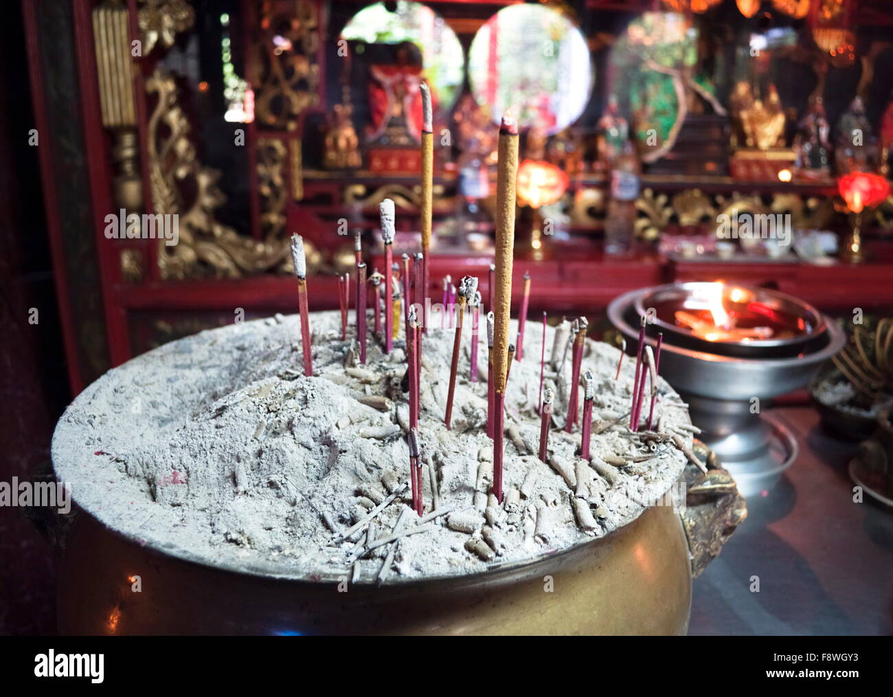 Wish prayer incense sticks hi-res stock photography and images - Alamy
