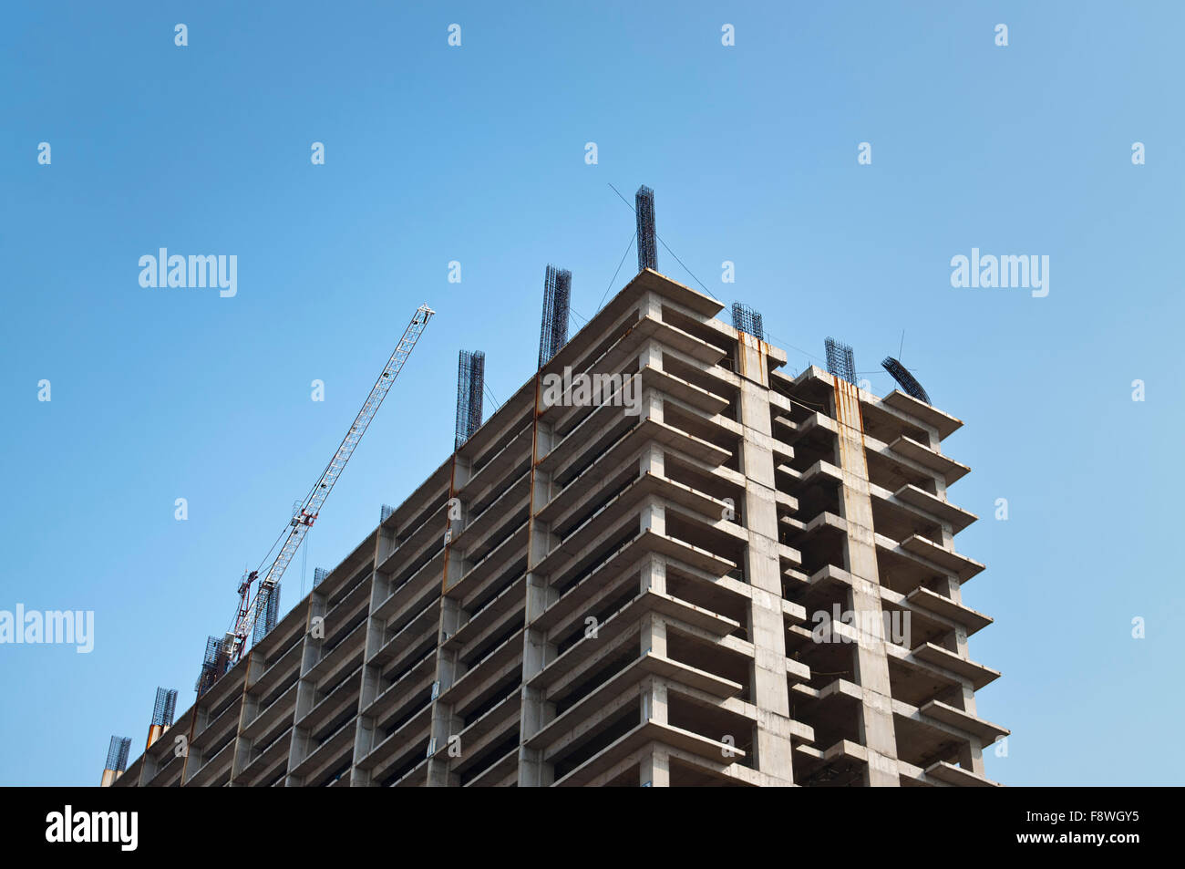 Skyscraper under construction Stock Photo - Alamy