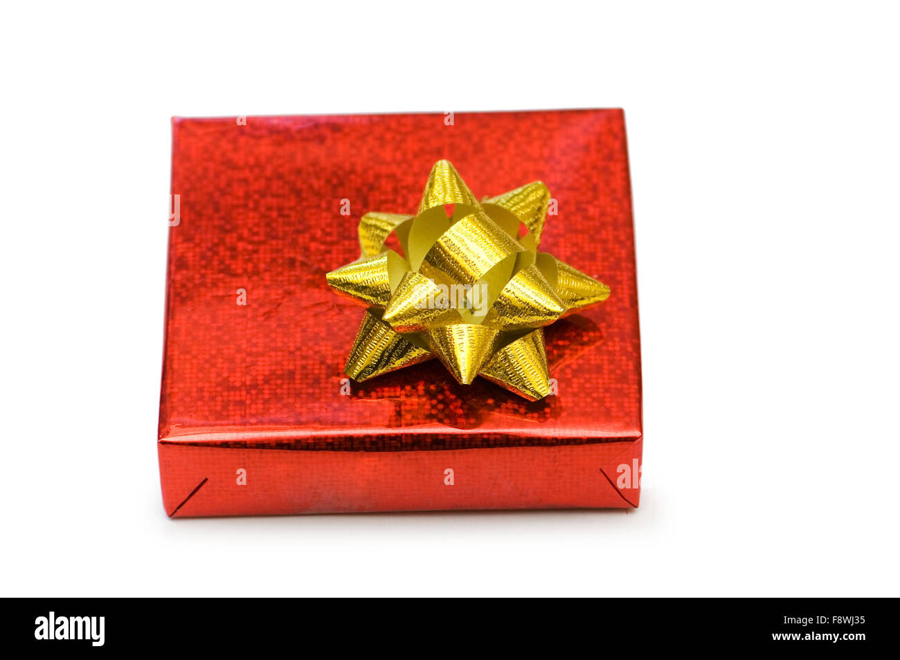 Gift boxes isolated on the white background Stock Photo - Alamy