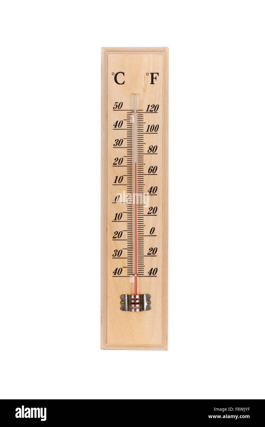 Meteorology thermometer isolated on white background. Thermometer