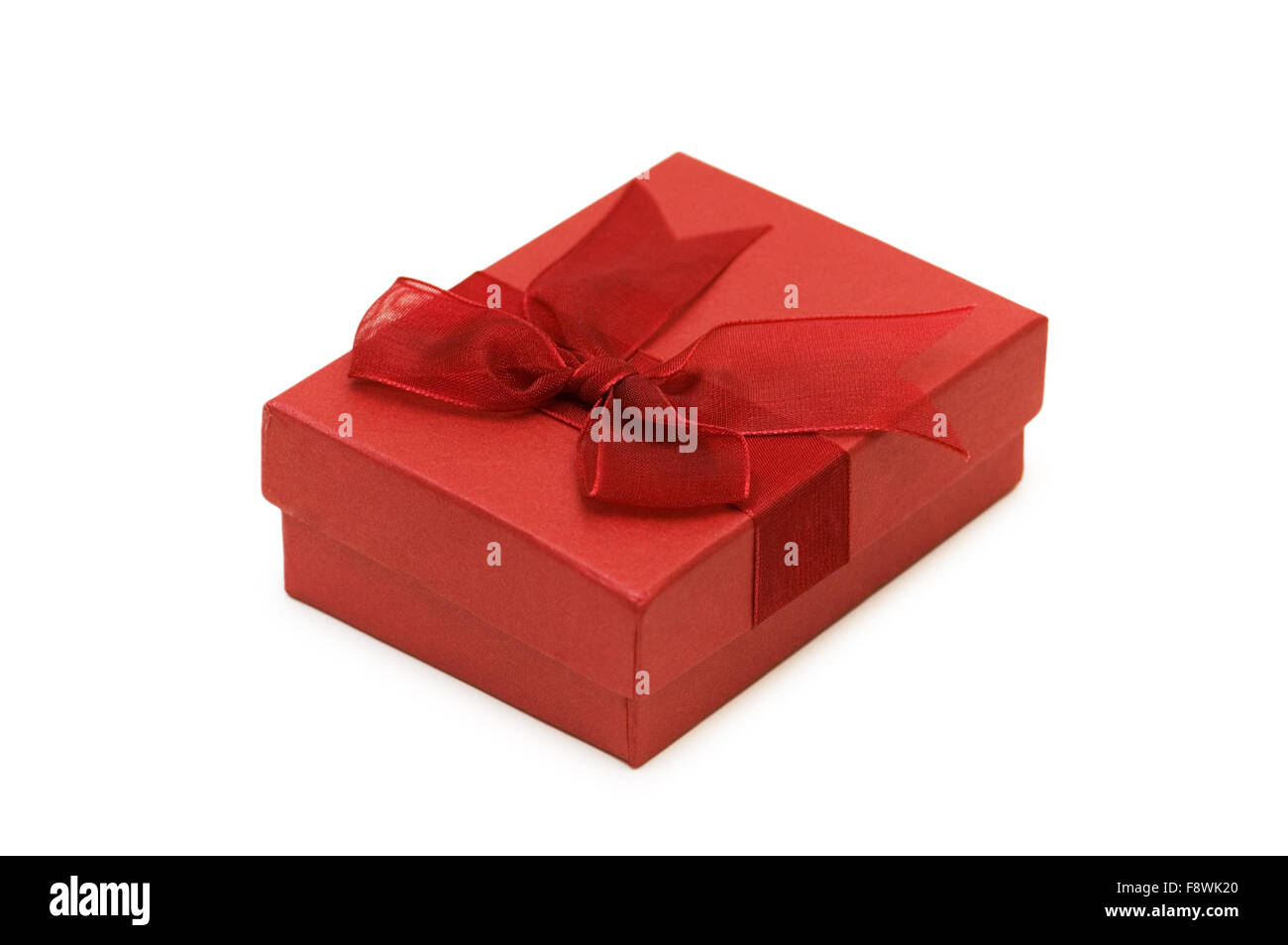 Gift box isolated on the white background Stock Photo - Alamy