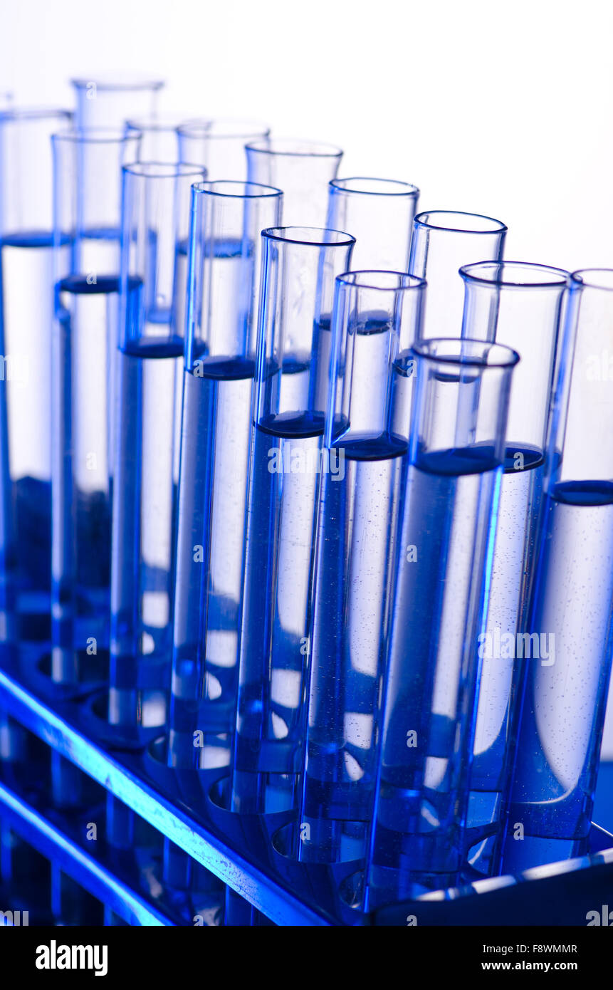 Chemical lab with glass tubing Stock Photo Alamy