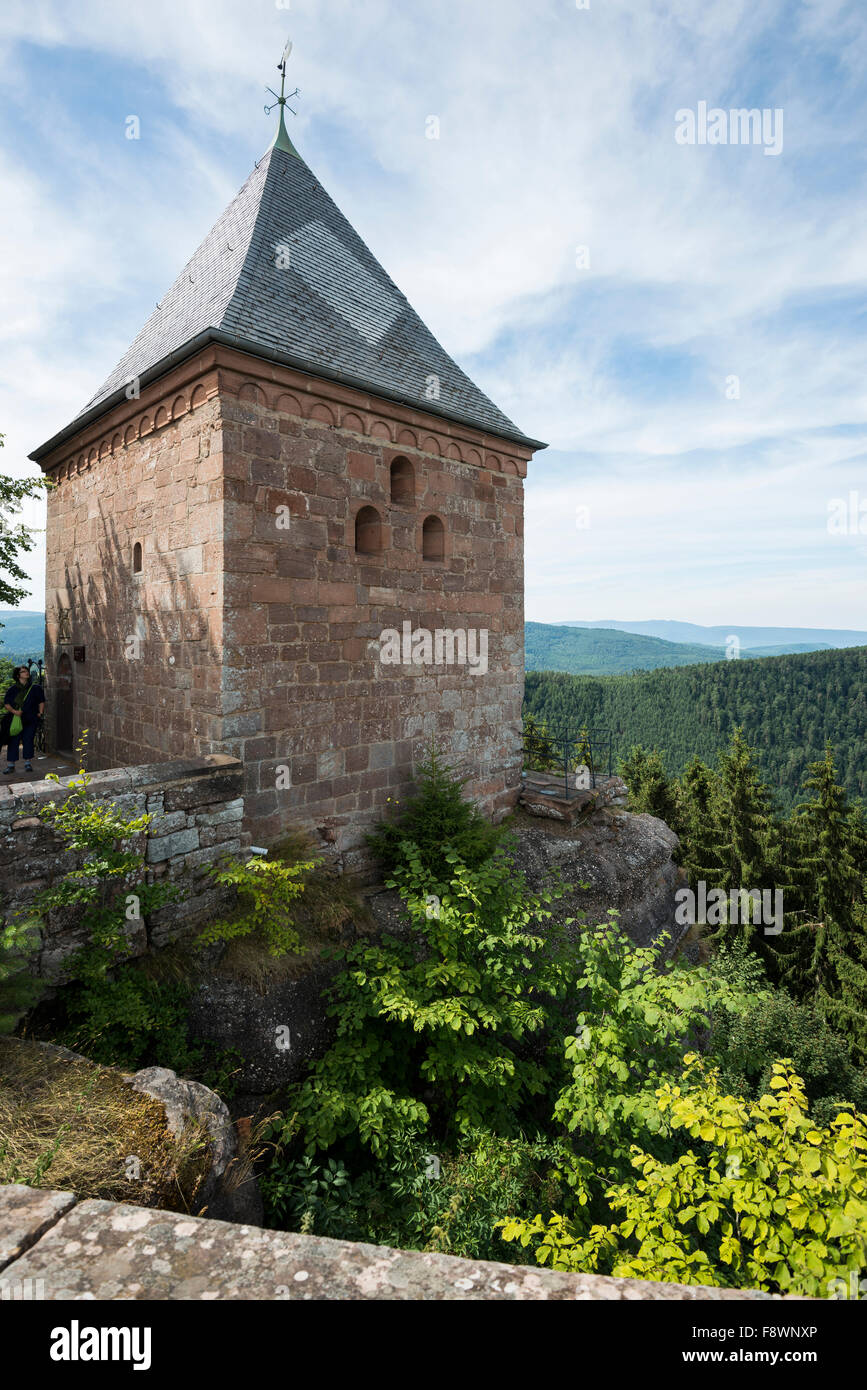 Monastery Mont Sainte-Odile, Ottrott, Bas-Rhin, Alsace, France Stock Photo