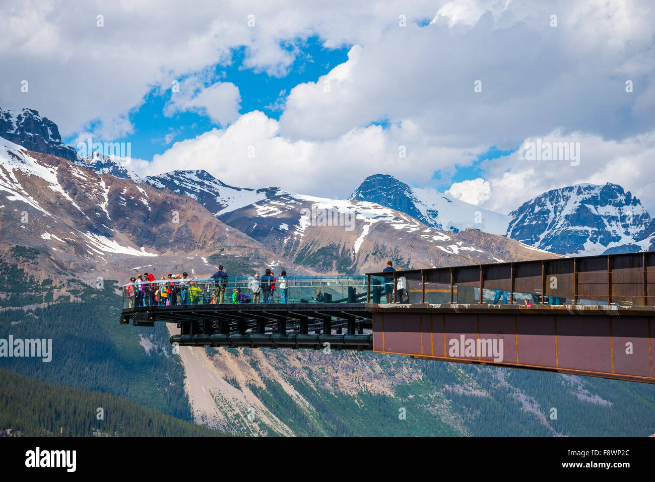 The Glacier Skywalk, Jasper National Park, Alberta, Canada Stock Photo