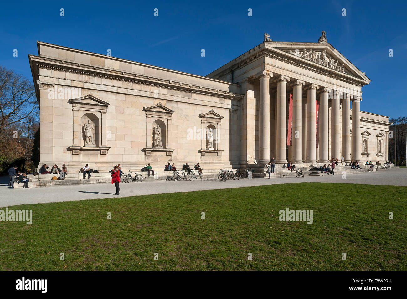 Glyptothek, architect Leo von Klenze, Königsplatz, Munich, Bavaria ...