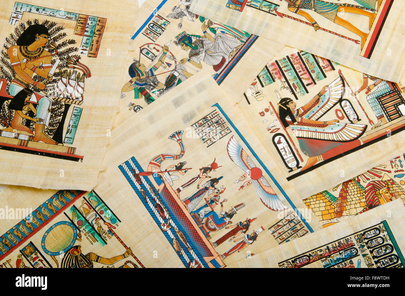 Egyptian history concept with papyrus Stock Photo - Alamy