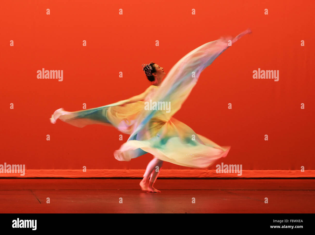 The Modern Chinese Dance Stock Photo