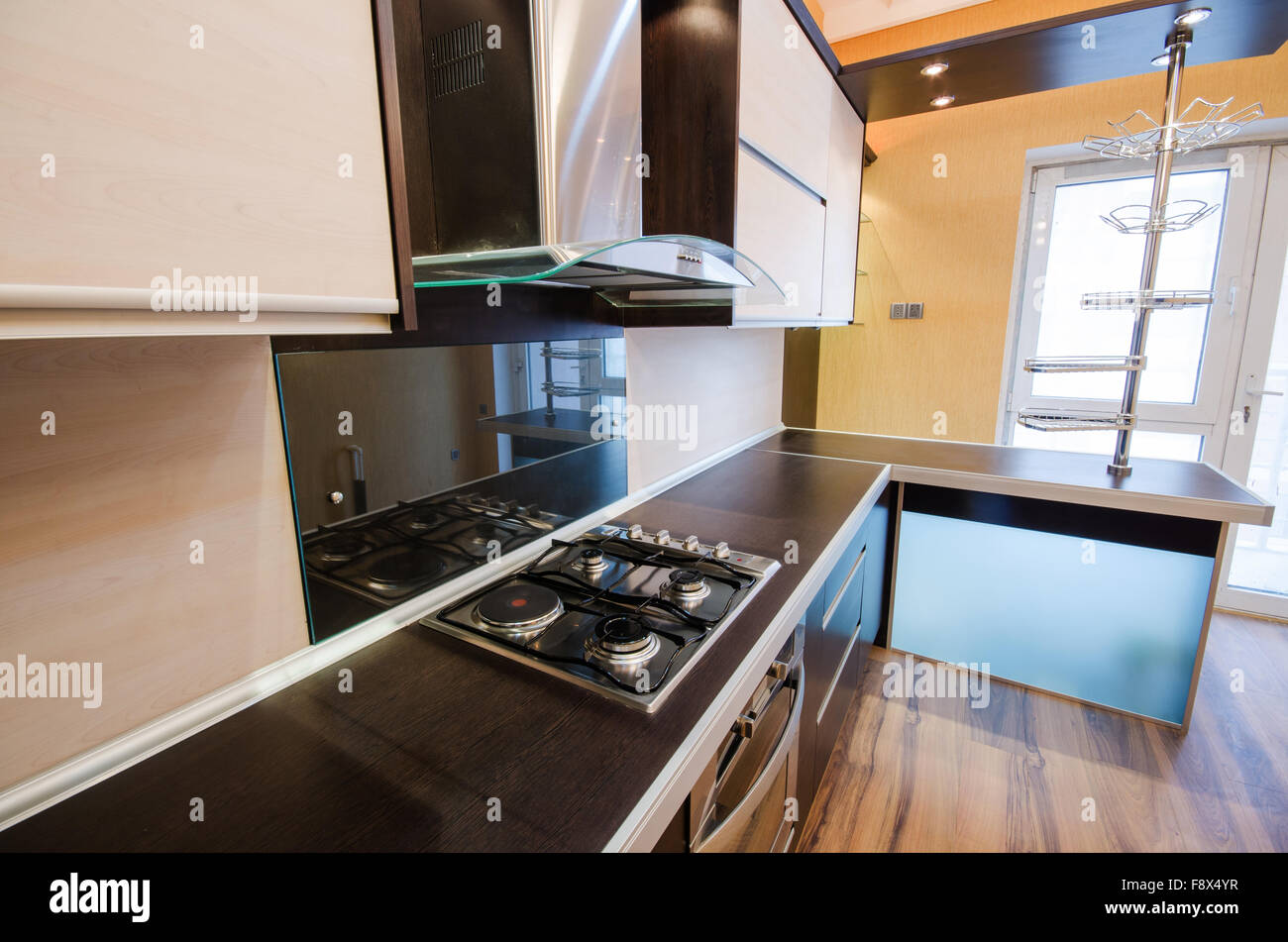 Interior of modern kitchen Stock Photo - Alamy