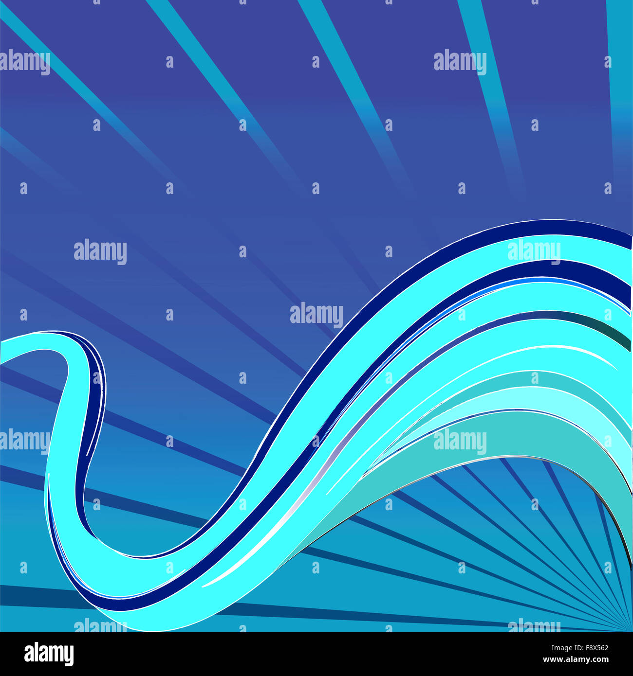 blue waves vector Stock Photo - Alamy