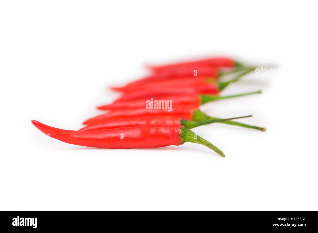 Red chili peppers isolated on the white Stock Photo - Alamy