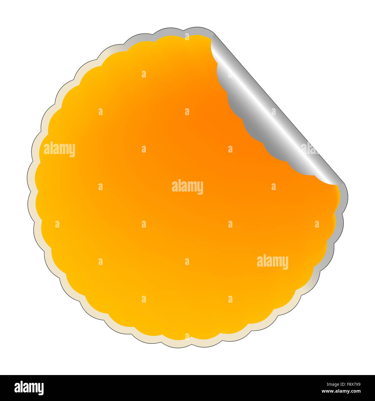 flowerish yellow sticker Stock Photo Alamy