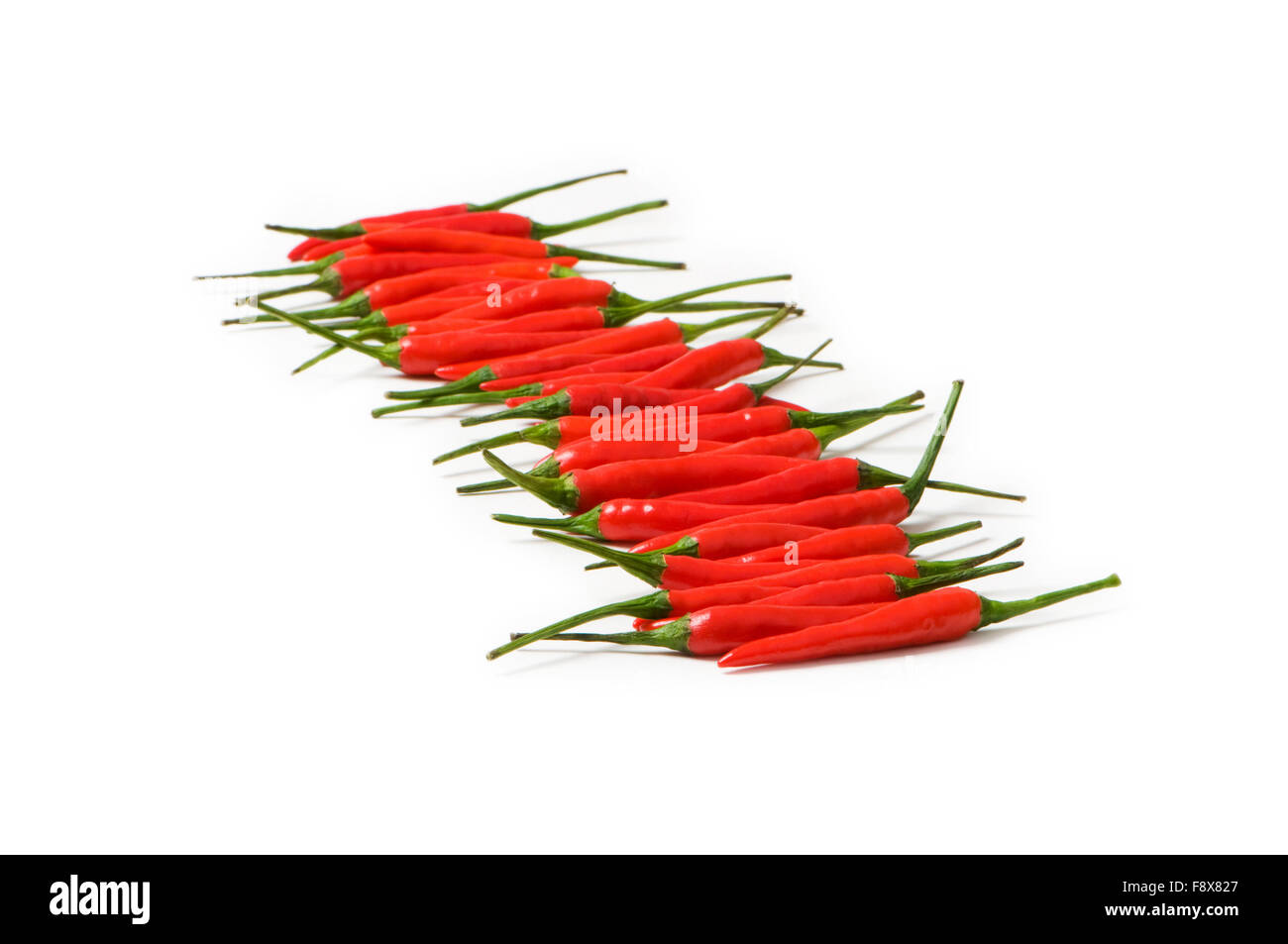 Red chili peppers isolated on the white Stock Photo - Alamy