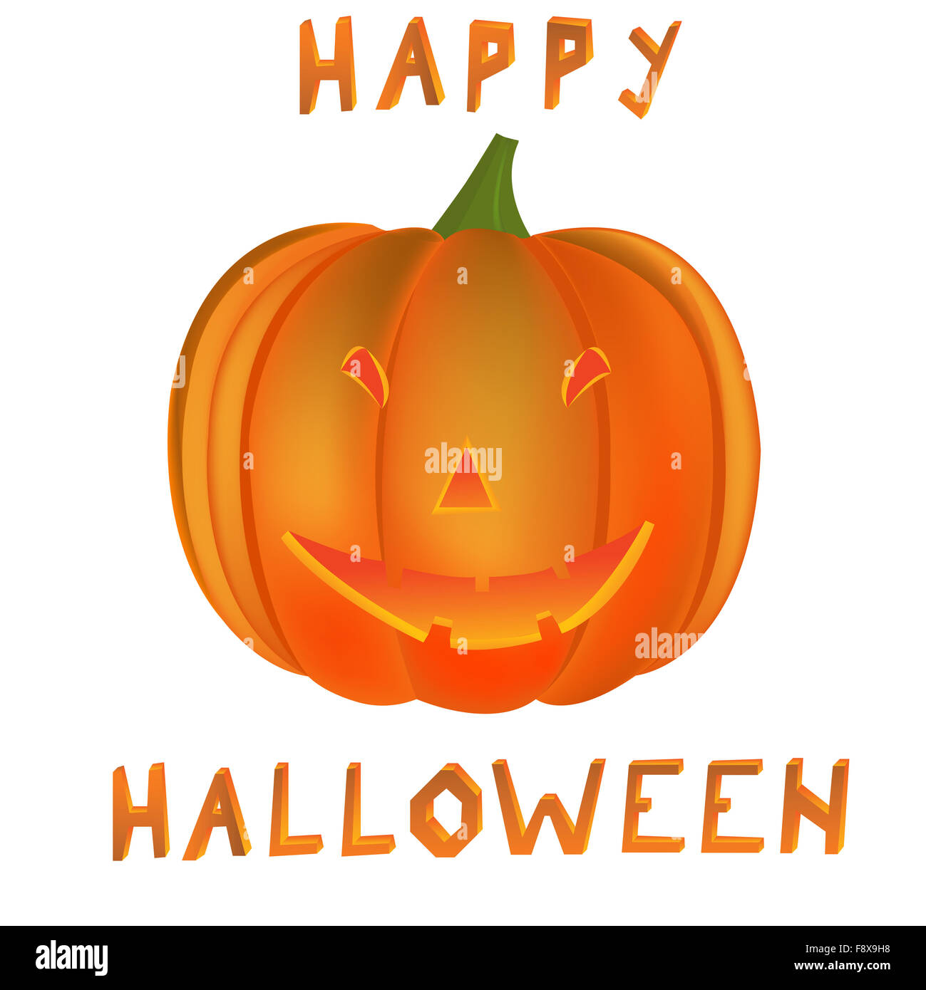 happy halloween pumpkin Stock Photo