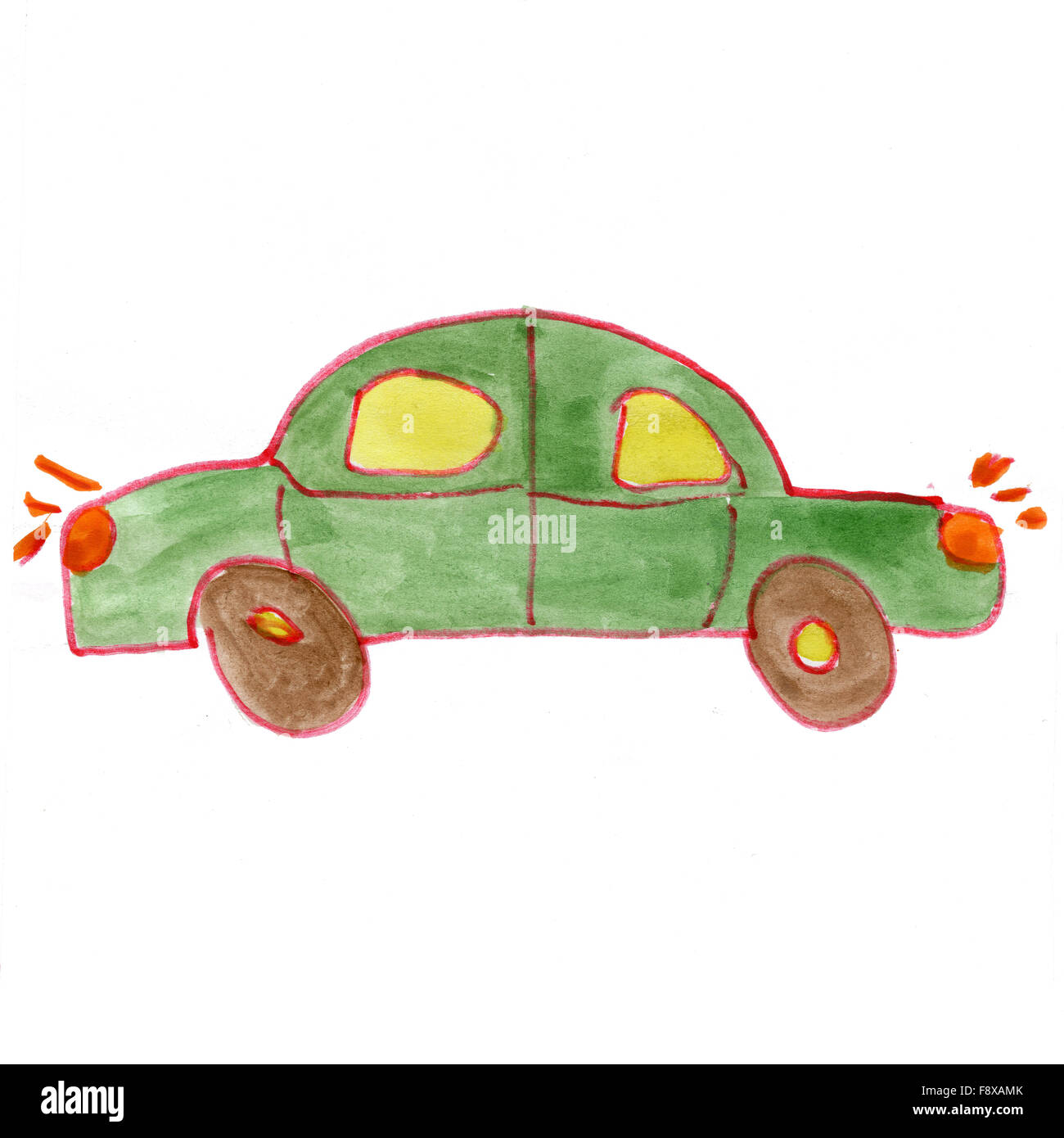 car isolated on white background Stock Photo - Alamy