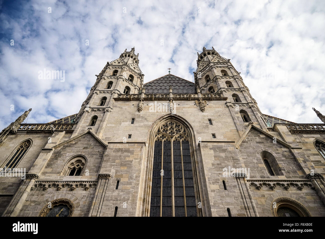 View of St Stephans Cathedral in Vienna Stock Photo